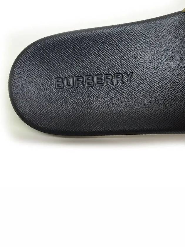 Vintage Check Print Slippers Black Beige - BURBERRY - BALAAN 8