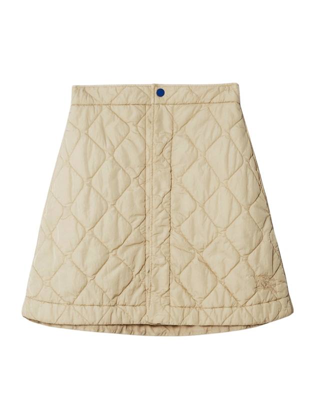 Quilted Nylon A-Line Skirt Beige - BURBERRY - BALAAN 2