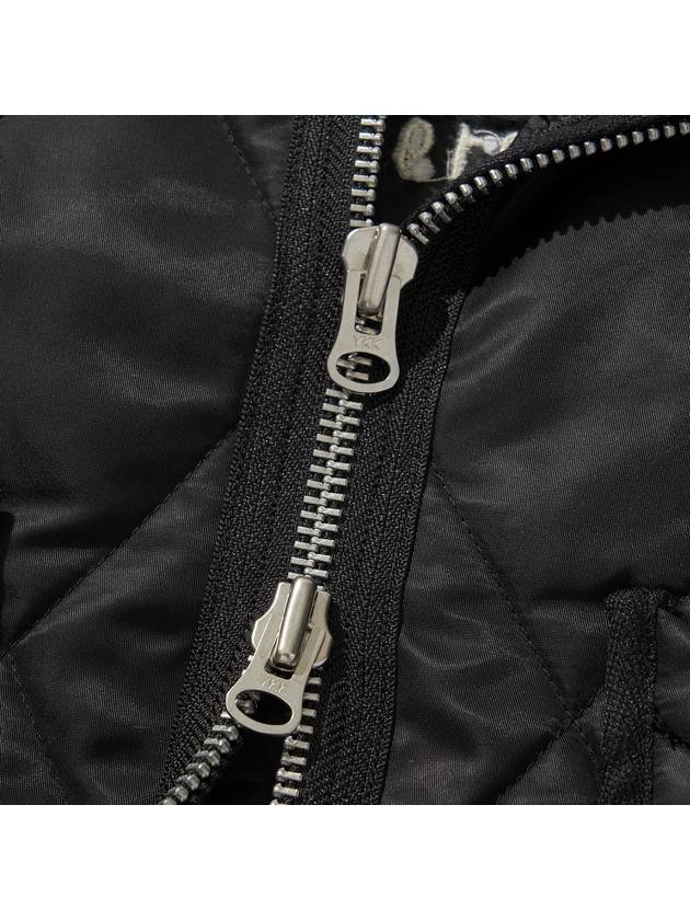 Half Quilting Zip Up Jacket Black - LIBERE - BALAAN 6