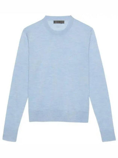 Talk Buddy To Me Crew Neck Merino Wool Knit Top Sky Blue - G/FORE - BALAAN 2