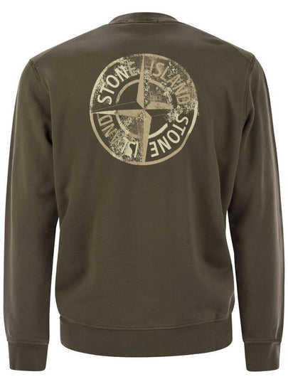 Crewneck sweatshirt with Institutional Five print - STONE ISLAND - BALAAN 2