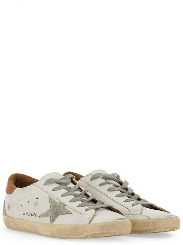 Brown Tab Superstar Classic Low Top Sneakers White - GOLDEN GOOSE - BALAAN 4