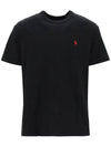 Men's Red Pony Embroidery Short Sleeve T-Shirt Black - POLO RALPH LAUREN - BALAAN 2