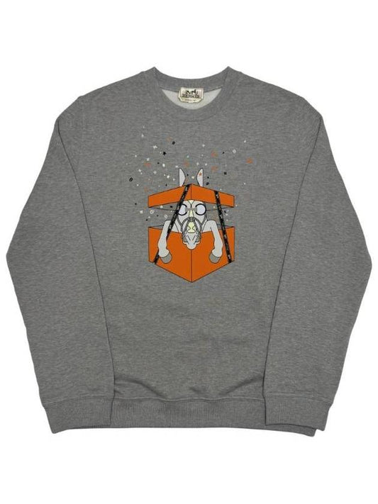 Buart Surprise Crew Neck Sweater Gris Clea H457820HA1O - HERMES - BALAAN 1