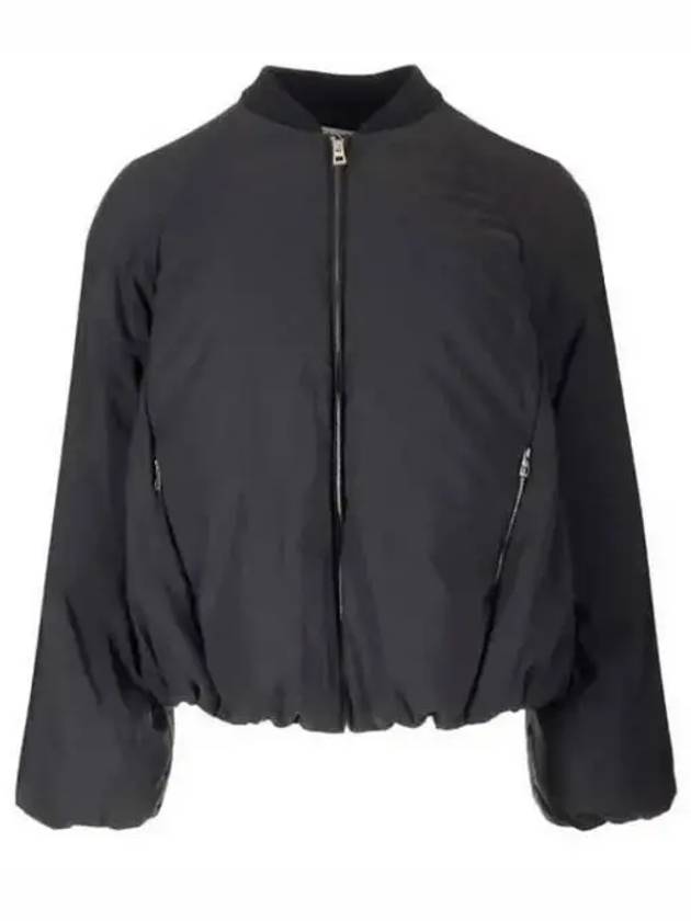 Technical Cotton Padded Bomber Jacket Black - LOEWE - BALAAN 2