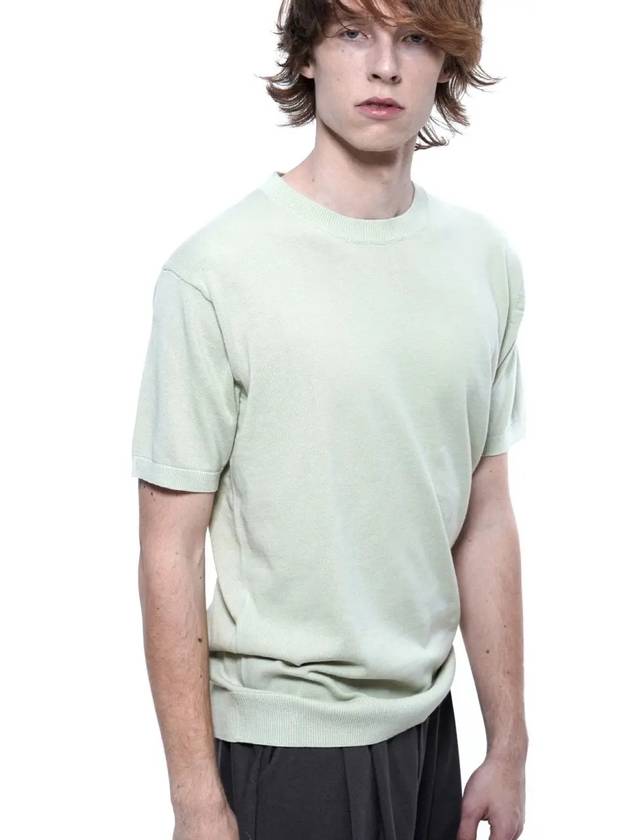 Men s LBRHK MT Linen Basic Round Half Knit Mint - CHANCE'S NOI - BALAAN 8