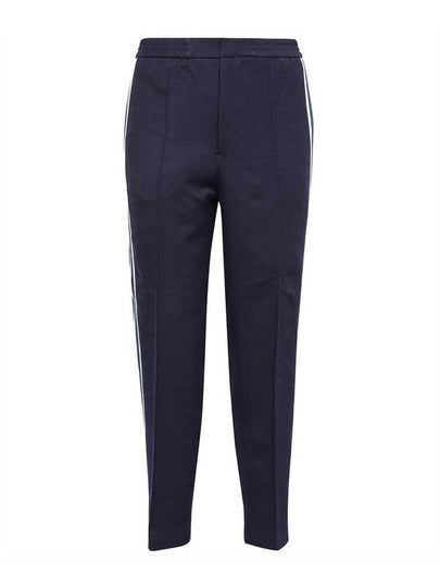 Striped Color Combination Track Pants Navy - AMI - BALAAN 2