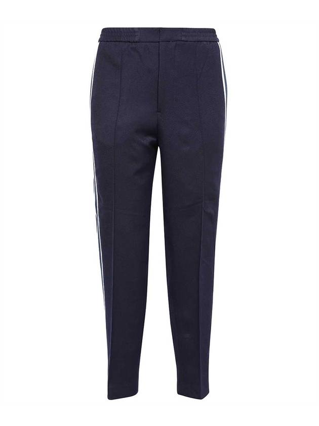 Striped Color Combination Track Pants Navy - AMI - BALAAN 1