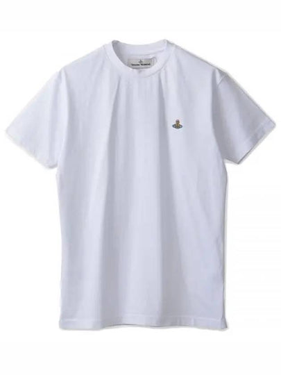 ORB Logo Cotton Short Sleeve T-Shirt White - VIVIENNE WESTWOOD - BALAAN 2