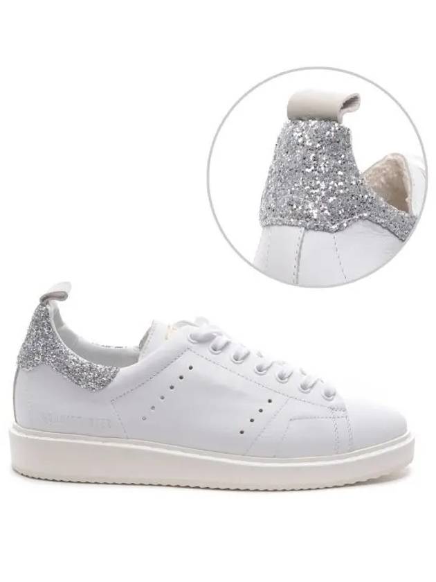 Men's Starter Glitter Tab Low Top Sneakers White - GOLDEN GOOSE - BALAAN 2