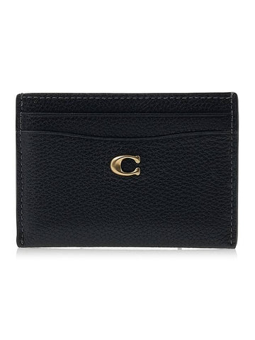 Women's Card Case CM436 BLACK - COACH - BALAAN 1