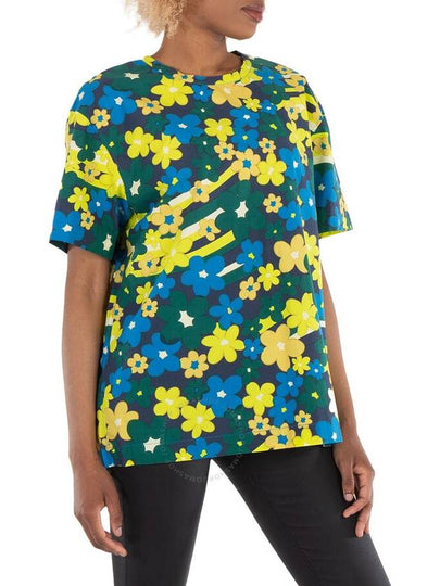 Marni Ladies Multicolor Flower Print T-shirt, Brand Size 44 (US Size 10) - MARNI - BALAAN 2