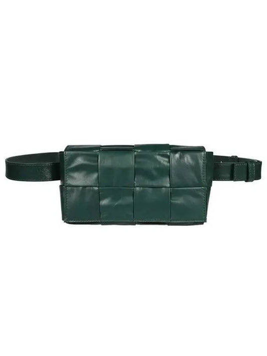 Intrecciato Cassette Mini Belt Bag Rain Tree Green - BOTTEGA VENETA - BALAAN 2