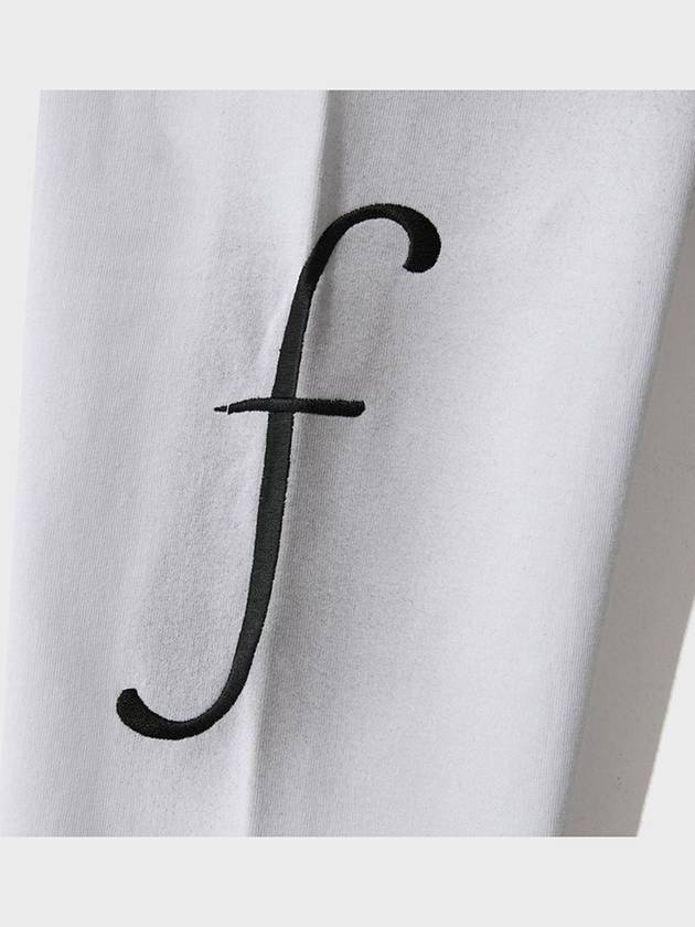 Stain Washed F Logo Long Sleeve T-Shirt White - FFEFF STUDIO - BALAAN 9