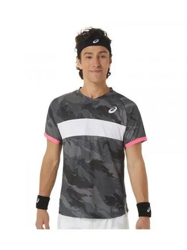 Men s Match Graphic SS Top 2041A245020 Short Sleeve Round T Shirt - ASICS - BALAAN 1