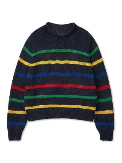 W Striped Cotton Sweater Navy - POLO RALPH LAUREN - BALAAN 2