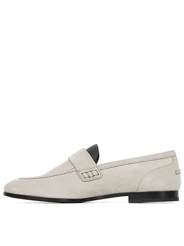 24FW Light Gray Monilli Suede Penny Loafer MZSFC2742P C9593 - BRUNELLO CUCINELLI - BALAAN 2