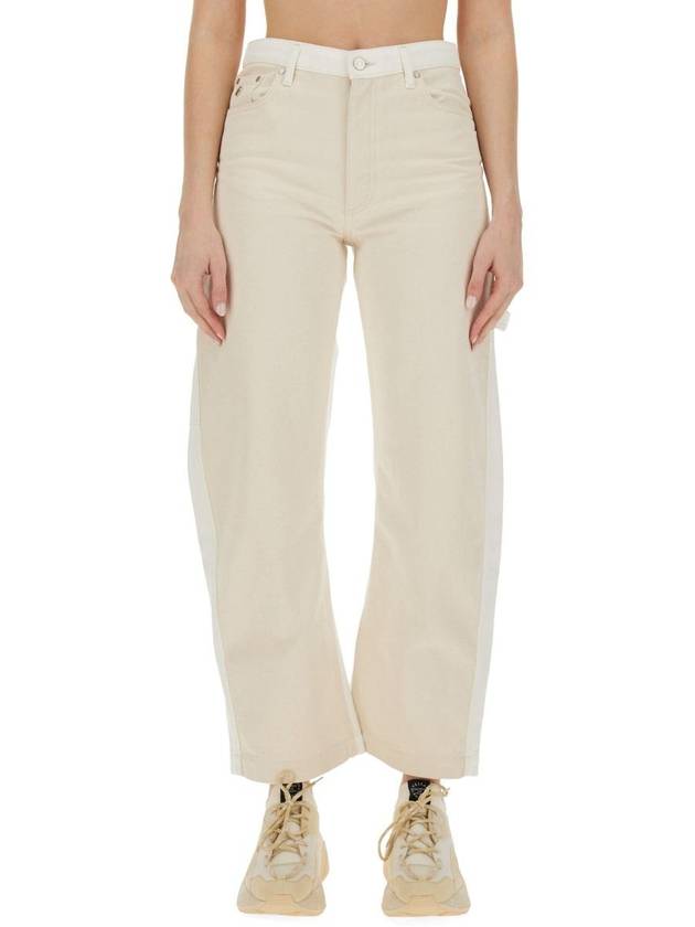 Denim Straight Pants 6D02433SPH579067 WHITE ECRU WASH - STELLA MCCARTNEY - BALAAN 2