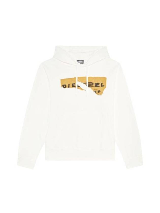 S Macs Poff Hoodie White - DIESEL - BALAAN 2