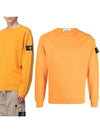 OLD Treatment Wappen Patch Crew Neck Sweatshirt Orange - STONE ISLAND - BALAAN 2