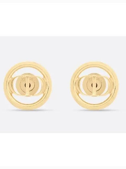 30 Montaigne Stud Earrings Gold - DIOR - BALAAN 2