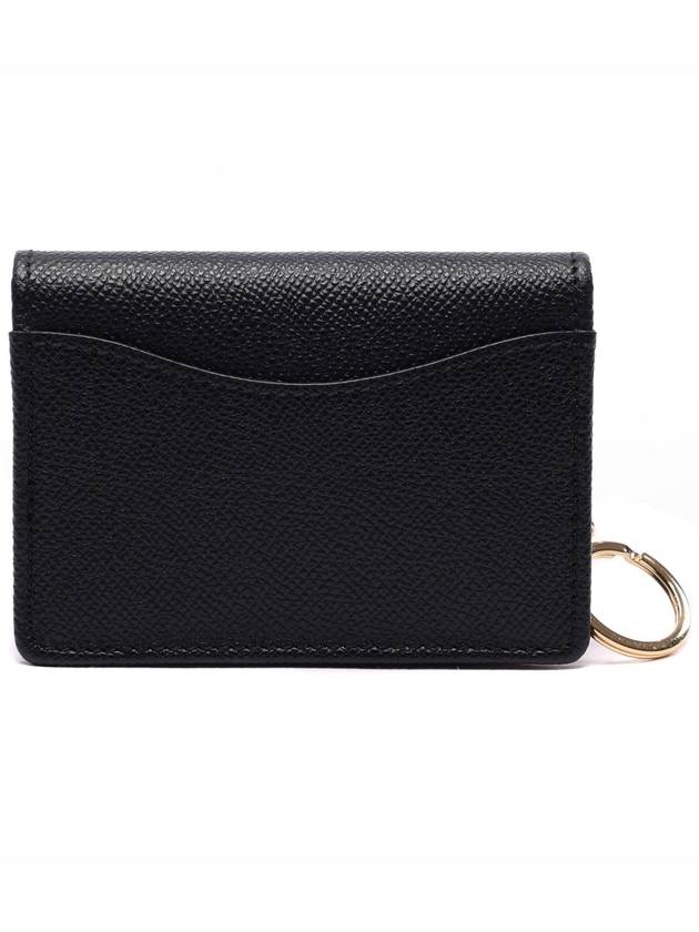 Gancini Calfskin Card Wallet Black - SALVATORE FERRAGAMO - BALAAN 5