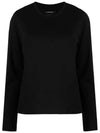 Alka Back Logo Cotton Long Sleeve T-Shirt Black - ISABEL MARANT - BALAAN 2