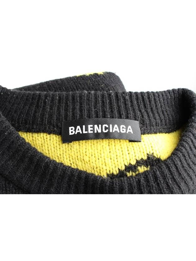 Multi logo neon knit black L - BALENCIAGA - BALAAN 5