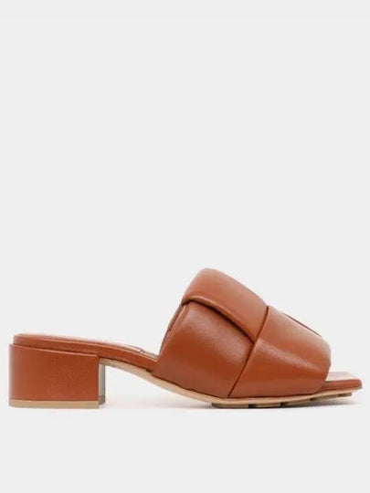 Intrecciato Patch Mule Heel Brown - BOTTEGA VENETA - BALAAN 2