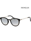 Eyewear Mirror Round Sunglasses Black - MONCLER - BALAAN 5