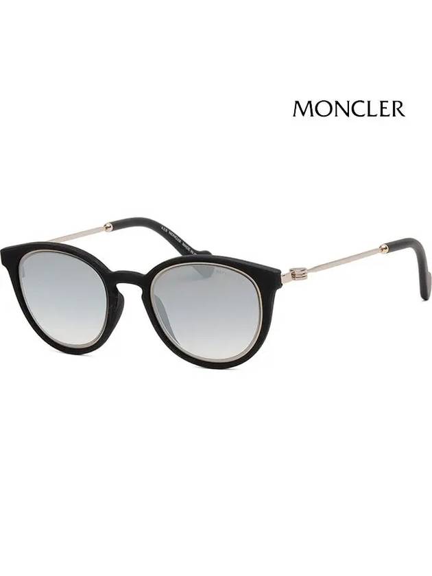 Eyewear Mirror Round Sunglasses Black - MONCLER - BALAAN 2