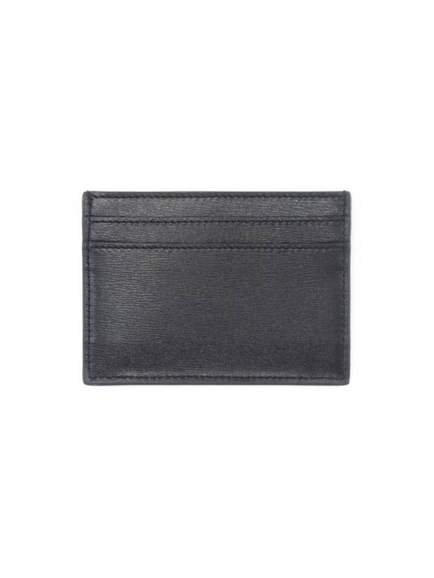 Tiny Monogram Shiny Leather Card Case Black - SAINT LAURENT - BALAAN 3