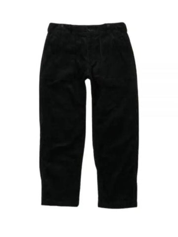 Fatigue Pant Black Cotton 8W Corduroy 24F1F004 PS307 WP011 Pants - ENGINEERED GARMENTS - BALAAN 1