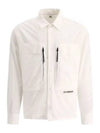 Cotton Popeline Over Long Sleeve Shirt White - CP COMPANY - BALAAN 2