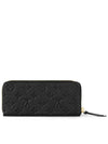 Clemence Monogram Empreinte Leather Long Wallet Black - LOUIS VUITTON - BALAAN 5