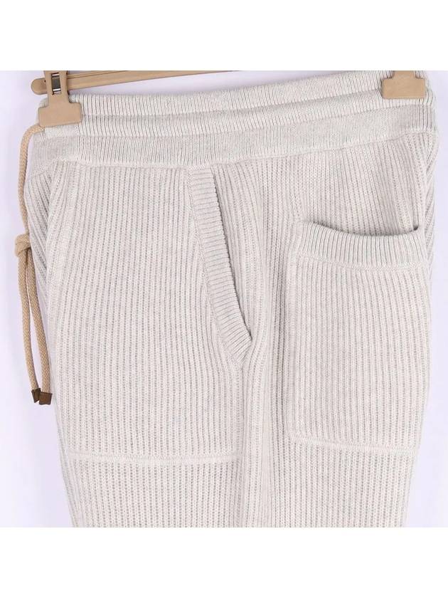 Knit Jogger Track Pants Grey - BRUNELLO CUCINELLI - BALAAN 5