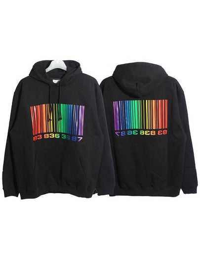 Rainbow Big Barcode Print Hoodie Black - VETEMENTS - BALAAN 2