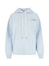 Logo Drawstring Cotton Hooded Top Blue - MARNI - BALAAN 2