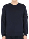 Lens Wappen Cotton Knit Top Navy - CP COMPANY - BALAAN 3