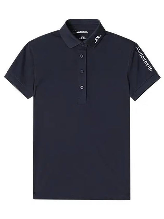 Women's Tour Tech Golf Polo Navy - J.LINDEBERG - BALAAN 2