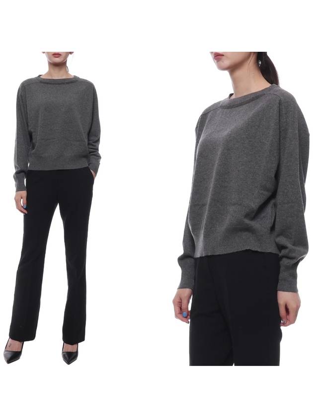 Monilli Cashmere Knit Top Dark Grey - BRUNELLO CUCINELLI - BALAAN 3