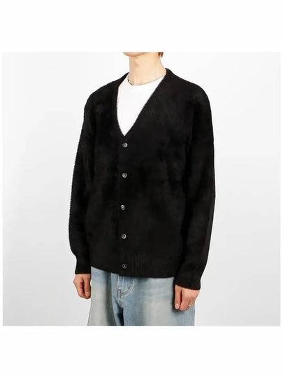 117094 W 0001 BLACK Shaggy Cardigan - STUSSY - BALAAN 2