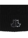 Women s Cashmere Knit Beanie 8504LXAK BLACK - BLACK&WHITE - BALAAN 4