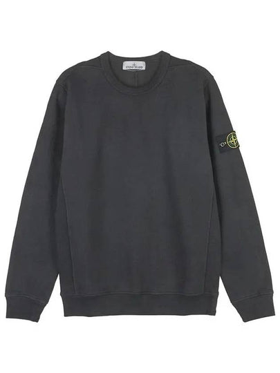 Wappen Patch Crew Neck Cotton Sweatshirt Lead Grey - STONE ISLAND - BALAAN 2