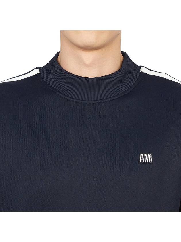 Track Crew Sweatshirt Nautic Blue - AMI - BALAAN 8