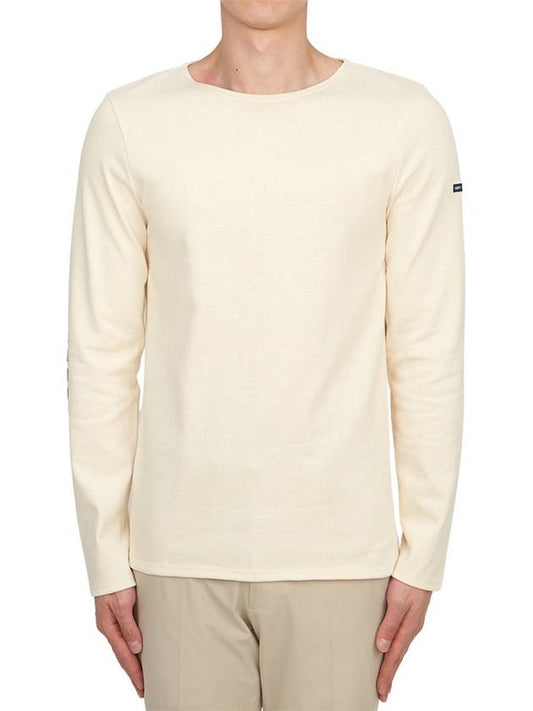 Merid Mode Elbow Patch Long Sleeve T-Shirt Ivory - SAINT JAMES - BALAAN 2