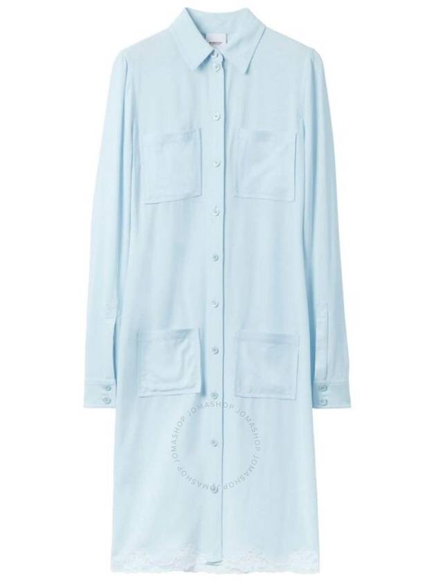 Burberry Classic Collar Lace-Trim Shirt Dress, Brand Size 2 (US Size 0) - BURBERRY - BALAAN 1