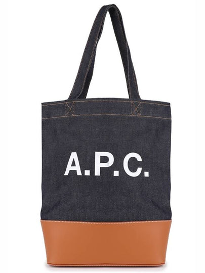 Logo Denim Axelle Tote Bag Navy - A.P.C. - BALAAN 2