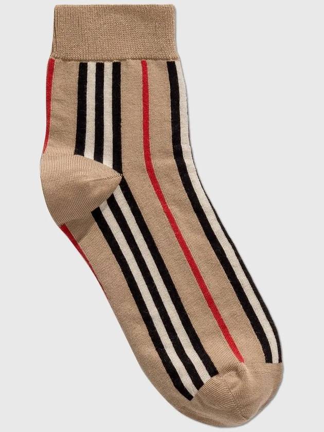 ICON Striped Intarsia Cotton Blend Ankle Socks - BURBERRY - BALAAN 3