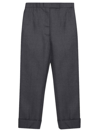 Classic Back Strap Straight Pants Grey - THOM BROWNE - BALAAN 1